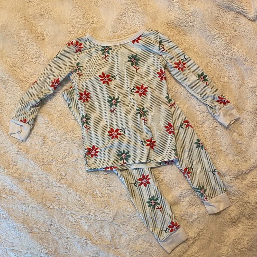 Festive Floral Kids Pajamas